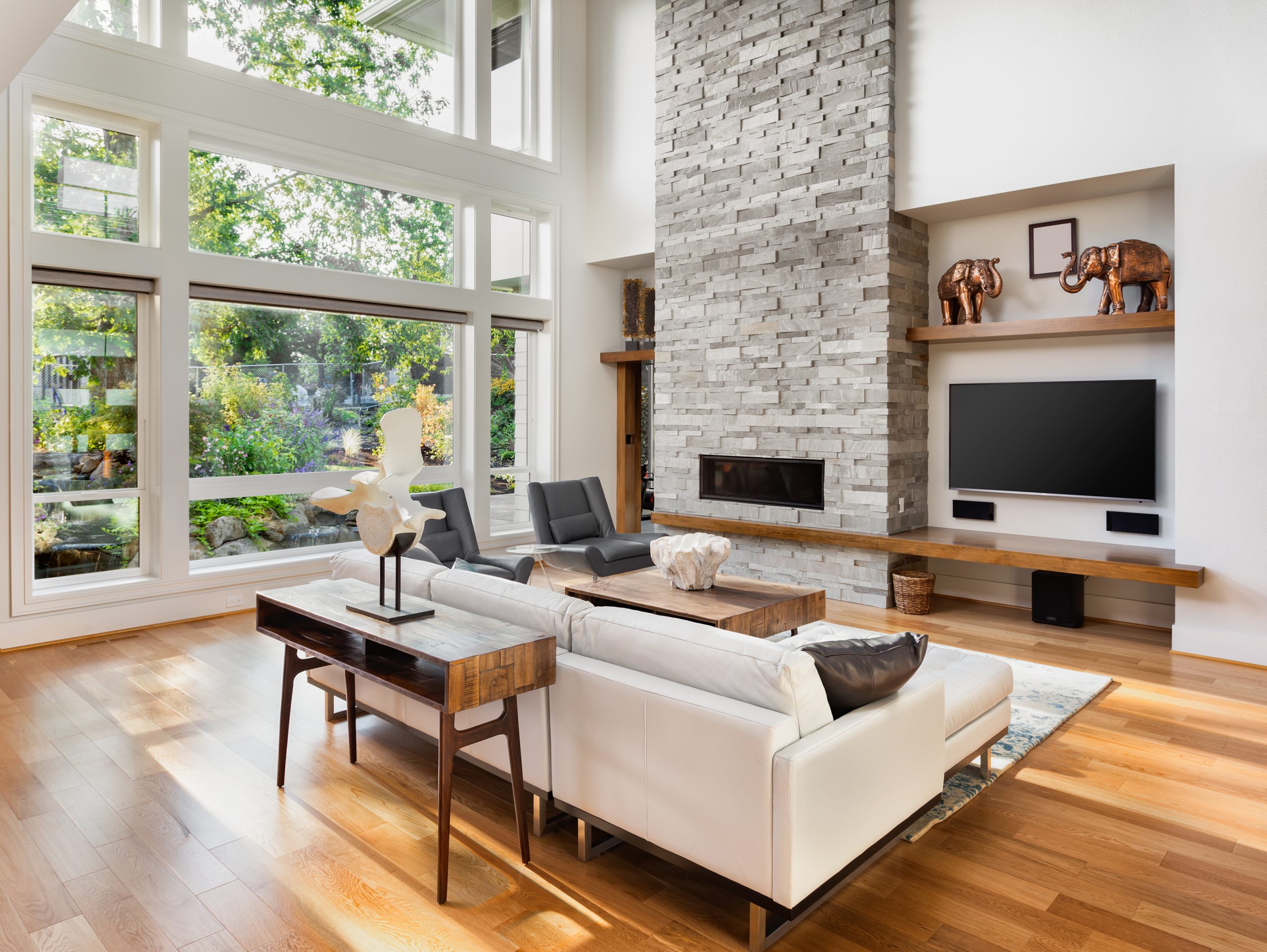 Luxurious Living Room in new home